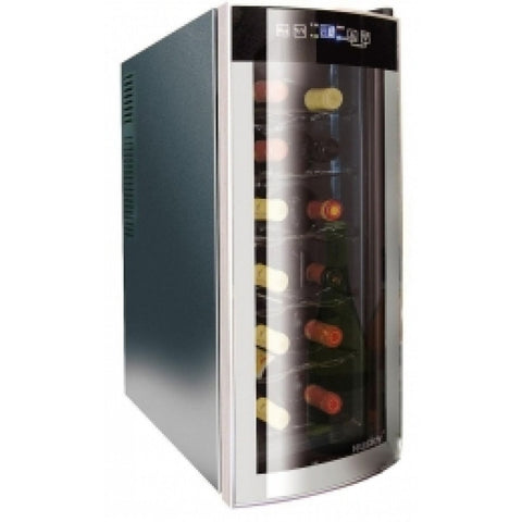 HUSKY REFLECTIONS SLIMLINE WINE COOLER WITH CURVED MIRROR EFFECT DOOR - MK Choices CIC