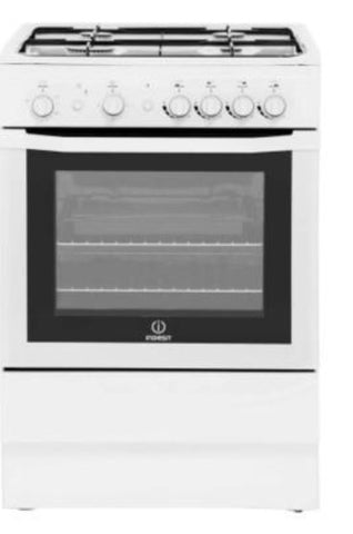 Indesit 60cm Gas Cooker with Single Oven - White