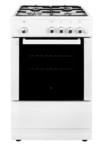 electriQ 50cm Single Oven Gas Cooker - White