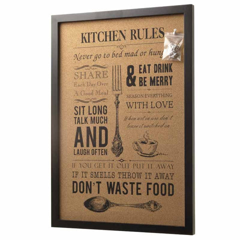 Kitchen Rules Pin Board