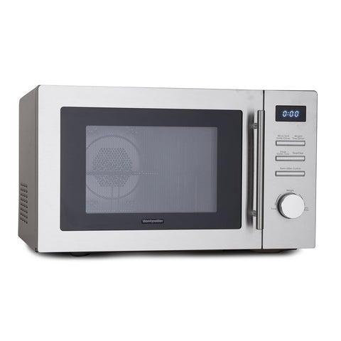 MONTPELLIER STAINLESS STEEL 34 LITRE COMBINATION MICROWAVE - MK Choices CIC