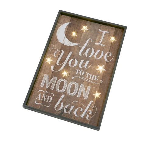 Love You To The Moon LED Sign