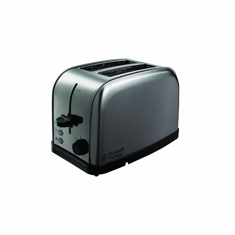 RUSSELL HOBBS FUTURA BRUSHED STEEL 2 SLICE TOASTER - MK Choices CIC