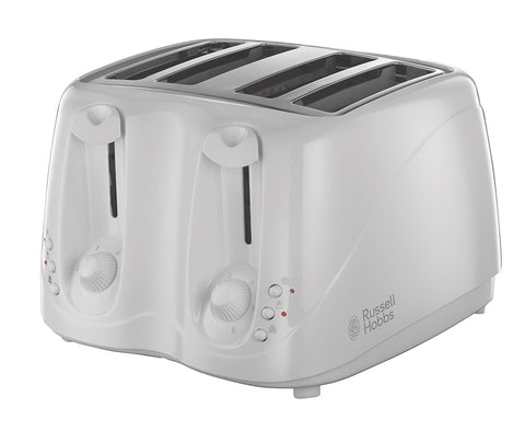 RUSSELL HOBBS WHITE TEXTURES 4 SLICE TOASTER - MK Choices CIC