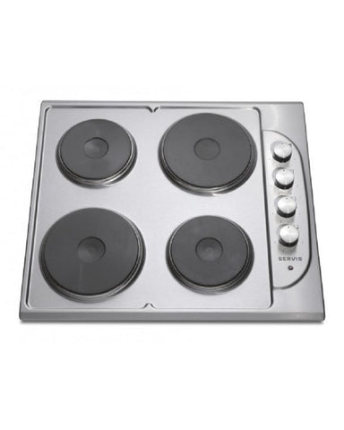 SERVIS STAINLESS STEEL 60CM SOLID PLATE HOB